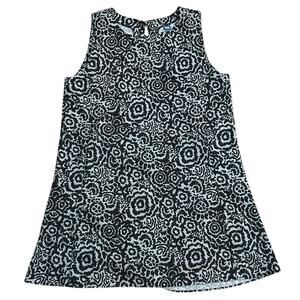 Rip Skirt Hawaii Night Blooms Dress Womens Large Black White Packable Beach